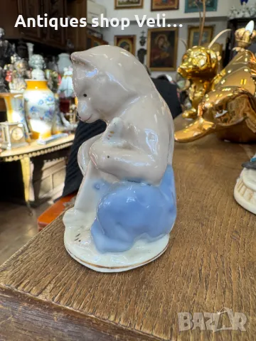 Съветска порцеланова фигура №6353 , снимка 4 - Колекции - 48618743