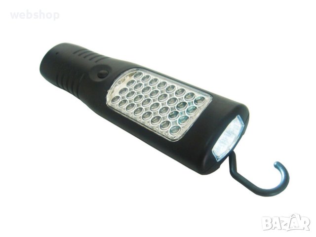 Акумулаторна LED Работна Лампа с 35 Диода и зарядно на 12V и 220V, снимка 2 - Други инструменти - 39209789