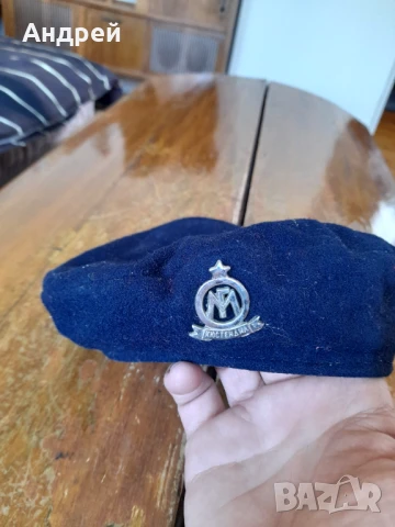 Стара ученическа барета,шапка МГ Кюстендил, снимка 2 - Други ценни предмети - 50658260