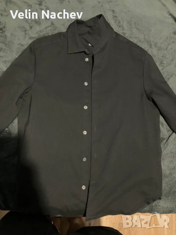 Мъжка черна риза H&M – Regular Fit