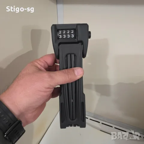 Сгъваема Кодова Ключалка за Велосипед/Тротинетка RBRL RL-480C – със Скрито Отделение за AirTag 