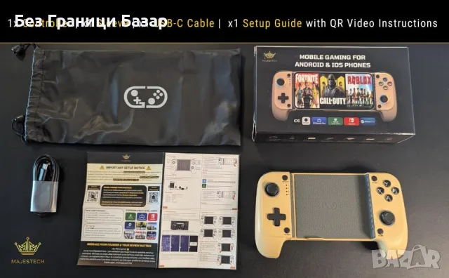 Нов Мобилен Джойстик с Turbo, RGB, Bluetooth за COD/Roblox игри геймър, снимка 7 - Друга електроника - 49548792