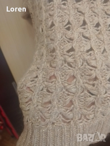 *Summum woman*Блузка плетена отпред,сатен отзад с тричетвърт ръкав, снимка 12 - Блузи с дълъг ръкав и пуловери - 52648869