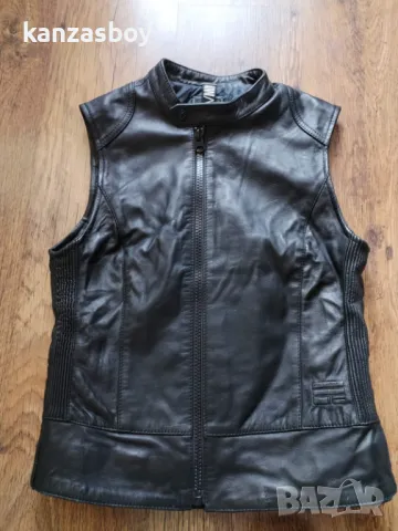  G-star 5620 Custom Zip Leather - страхотен Дамски Елек Естествена Кожa М, снимка 10 - Якета - 50150337