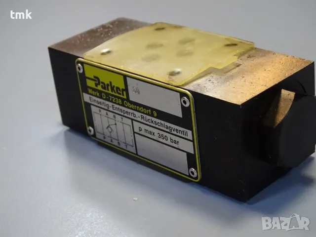 Хидравличен възвратен клапан Parker CPOM2AA30 hydraulic pilot operated check valve 350Bar, снимка 2 - Резервни части за машини - 48691642