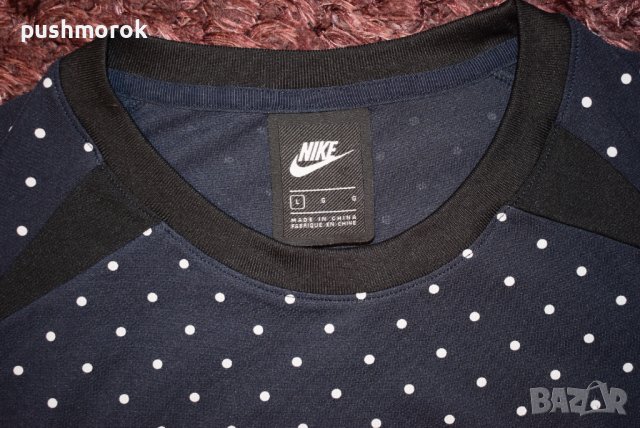 Nike Tech Fleece Polka Dot Men Shirt Sz L / #00528 /, снимка 3 - Спортни дрехи, екипи - 42387533