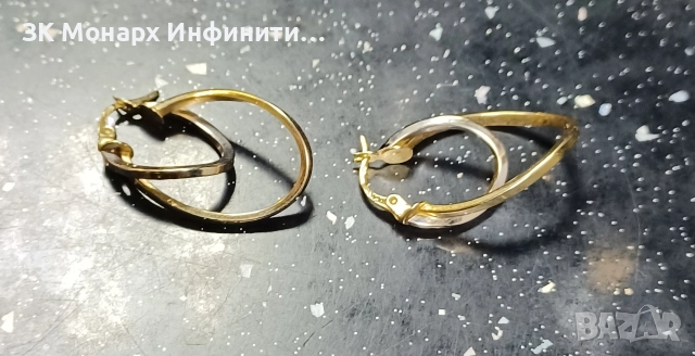 Златни обеци/585/, снимка 3 - Обеци - 52908941