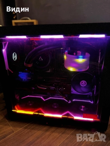 Гейминг компютър Ryzen 5 5600G | 16GB RAM | RGB | Водно охлаждане, снимка 2 - Други - 52828157