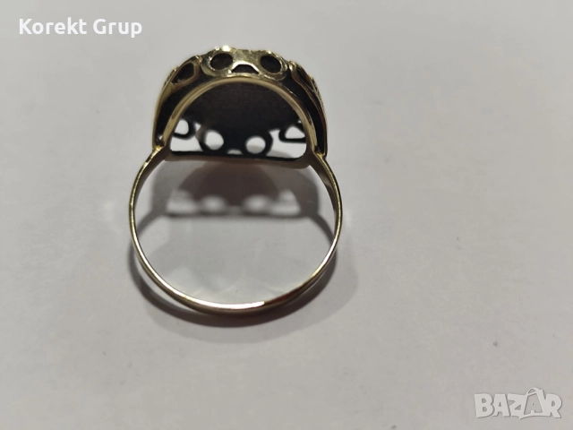 Златен дамски пръстен 14к, снимка 4 - Пръстени - 52901292