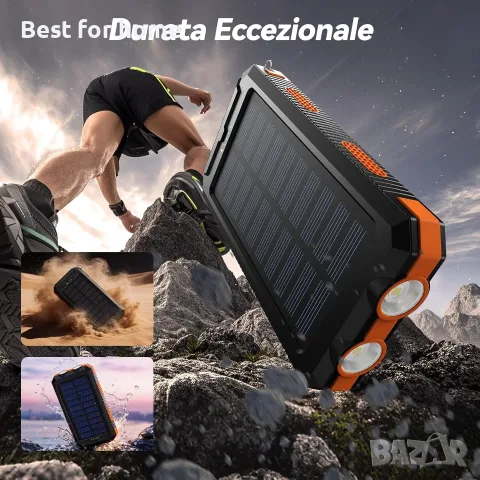 Соларна батерия Vikeri 26800mAh, снимка 6 - Друга електроника - 56301099