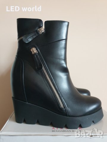 Кожени боти на платформа