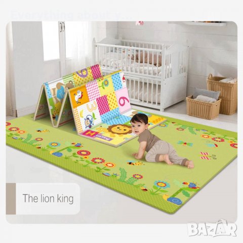 Меко килимче за игра с 2 лица - размери 180х100см., снимка 1 - Килими - 34810264
