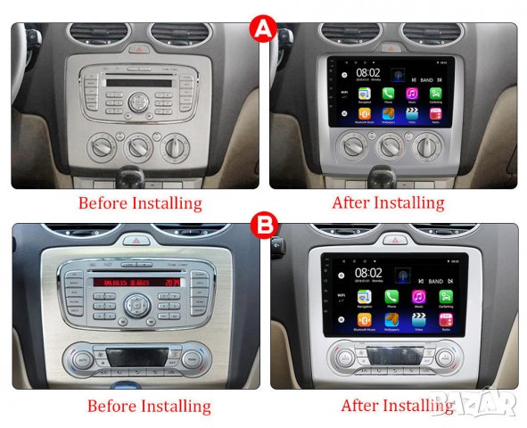 Мултимедия, Двоен дин, Навигация, за Ford Focus 2, Форд Фокус, плеър, 9“ екран, Android, 2 дин, снимка 5 - Аксесоари и консумативи - 40198823