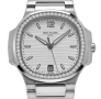 Patek Philippe Nautilus 35mm Steel Diamond White Dial Дамски, снимка 1