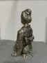 Антична японска гейша бронзова статуетка, снимка 6