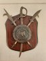 Стар красив герб,пано със сабя и пики