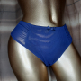  Резервирани L Тъмно синя ,еластична, прозрачна бикина , снимка 4