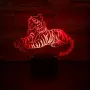 Холограмна 3D LED лампа Тигър-дистанционно управление 16 цвята+други режими на управление, снимка 4