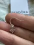 Обеци на куки върбило с розов цирконий печат 925 , снимка 3