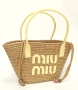Miu Miu Дамска Плетена Плажна Чанта Миу Миу - Налични Различни Цветове Код E567, снимка 2