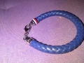 Tommy Hilfiger гривна естествена кожа нова синя оригинална, снимка 9