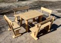 Баварска маса и пейка, снимка 1 - Градински мебели, декорация  - 44336148