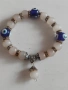 Гривна перли и сини очета против уроки, снимка 1