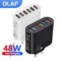 Olaf 48W зарядно устройство с 6 USB порта