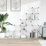 vidaXL Органайзер с кубични отделения, 15 куба, прозрачен, PP, снимка 3