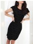 Красива черна рокля, снимка 1 - Рокли - 35840151