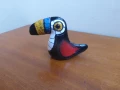 Колекционерска керамична фигура птица Тукан Бразилия, снимка 3