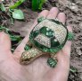 кутия за бижута луксозен сувенир костенурка жаба с камъни украса, снимка 1 - Други - 41769703