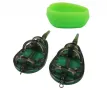 Комплект 2 бр фидер хранилки + плеса за метод фидер риболов с форма за зареждане - 30g / 40g / 50g, снимка 4