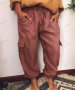 Дамски панталон с капаци и странични джобове, 4цвята - 023, снимка 2