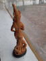 Стара статуетка на китайка фигура паста смола, снимка 3
