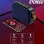 STONEGO Преносима Безжична Bluetooth Тонколонка С поддръжка на FM радио и TF карта, снимка 2