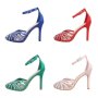 Дамски елегантни сандали на висок ток, 4цвята - 023