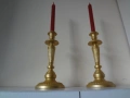 Комплект от 2 бр. бронзови свещника, снимка 1