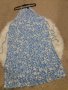 Дълга рокля- синя на бели цветя  - ХЛ/2ХЛ/3ХЛ размер , снимка 4