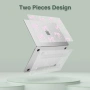 Нов Твърд кейс MacBook Air 13.6 M2 M3 M4 M5 с протектори за лаптоп защита, снимка 4