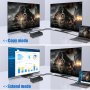 HDMI KVM Switch Dual Monitor 4K 60Hz USB 3.0 2 Ports with Hotkey 18Gbps HDCP2.3 2x HDMI Extended Dis, снимка 7
