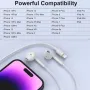 2 броя - Слушалки Lightning с кабел [MFi Certified] Вграден микрофон и контрол на звука, снимка 7