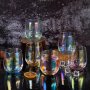 Комплект чаши за уиски, вода или мартини - стъкло с хамелеон ефект, снимка 1 - Чаши - 41287599