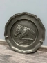 Антикварна метална чиния , снимка 8