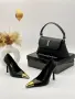 Yves Saint Laurent Дамски Обувки На Ток И Със Златист Акцент - Различни Цветове Код SK2052, снимка 3