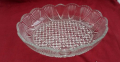 ретро стъклена купа фруктиера елипса , снимка 3