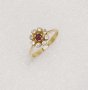 Златни пръстени с сапфири, рубини и диаманти- 18К, снимка 3