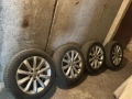 Оригинални VW 17” джанти + зимни гуми Falken 215/55 R17 DOT25 5x112, снимка 1