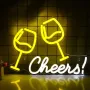 Неонова табела Наздраве/ Cheers Neon Light LED, снимка 6