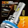 LED крушки за фар 9012/HIR2 26000LM 6500K с вентилатор (2 бр.), снимка 3